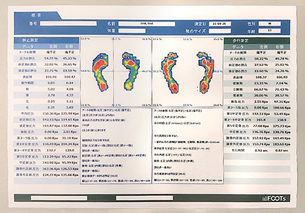 足の分析結果